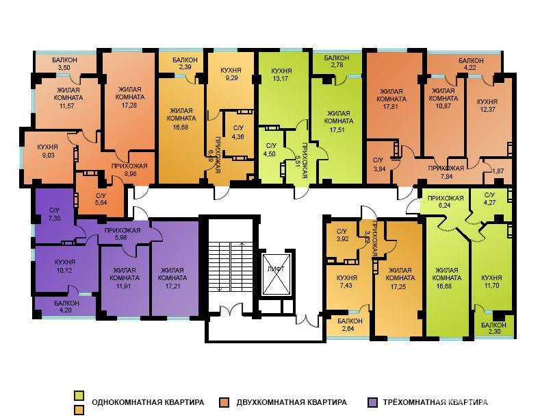 Новый жилой квартал «Бриз» - это жилой квартал клубного типа, состоящий из пяти 10-ти этажных корпусов с... - 12