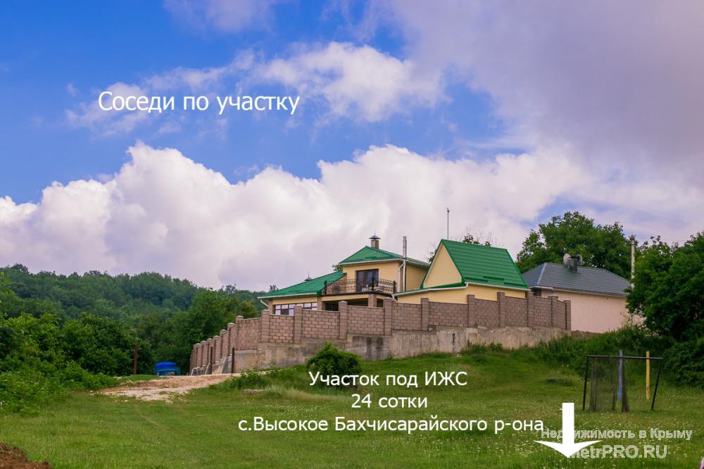 Продается отличный видовой участок в горном Крыму -24 сотки под ИЖС (можно разбить на два смежных участка, цена в... - 1