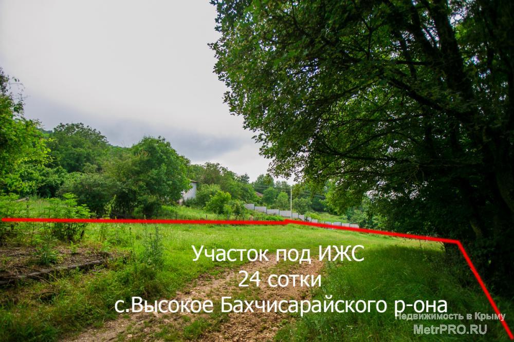 Продается отличный видовой участок в горном Крыму -24 сотки под ИЖС (можно разбить на два смежных участка, цена в... - 3
