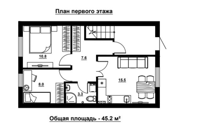 Продам двухкомнатную квартиру в новом зарегистрированном доме. Квартира на первом этаже в предчистовой отделке, с... - 3