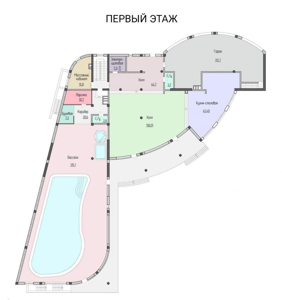 Элитный дом в Севастополе у моря.    Элитный трехэтажный дом построен в 2011 году по индивидуальному дизайн-проекту с... - 34