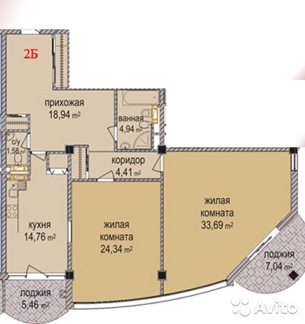Продажа квартриры в Гурзуфе, элитный жилой комплекс «Ришелье Шато» Предлагаем Вам приобрести 2х комнатную квартиру в... - 2