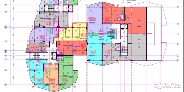 Продажа / 2-комнатные, ЯЛТА, пгт Виноградное, 4 190 445 р. Продается 2-х ком. квартира №24, общ.площадь 61 м2, 4/8 этажного жилого дома (блок 1), в строящемся ЖК 'GORIZONT... - 2
