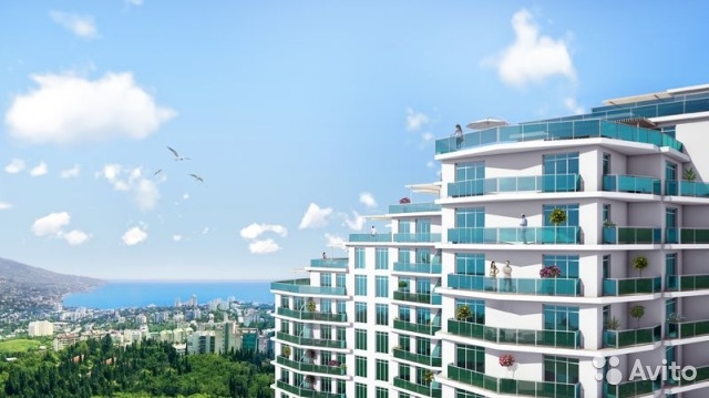 Продажа / 2-комнатные, ЯЛТА, пгт Виноградное, 4 190 445 р. Продается 2-х ком. квартира №24, общ.площадь 61 м2, 4/8 этажного жилого дома (блок 1), в строящемся ЖК 'GORIZONT... - 3