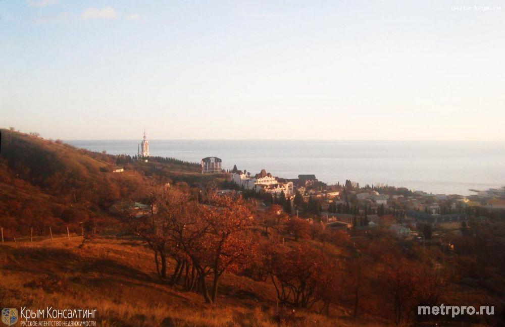 Продается участок 10 соток г. Алушта пос. Малореченское - шикарный панорамный вид на море. Свет, вода в 500 метрах от... - 1