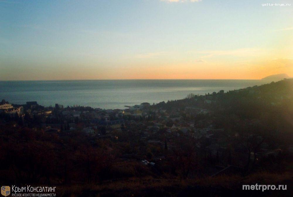 Продается участок 10 соток г. Алушта пос. Малореченское - шикарный панорамный вид на море. Свет, вода в 500 метрах от... - 5