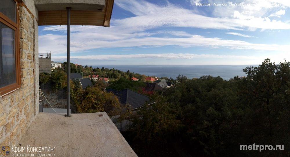 Крым. ЮБК. Предлагаем купить дом в Кореизе с панорамным видом на море. Общая площадь 360 кв.м., выгнана коробка,... - 1