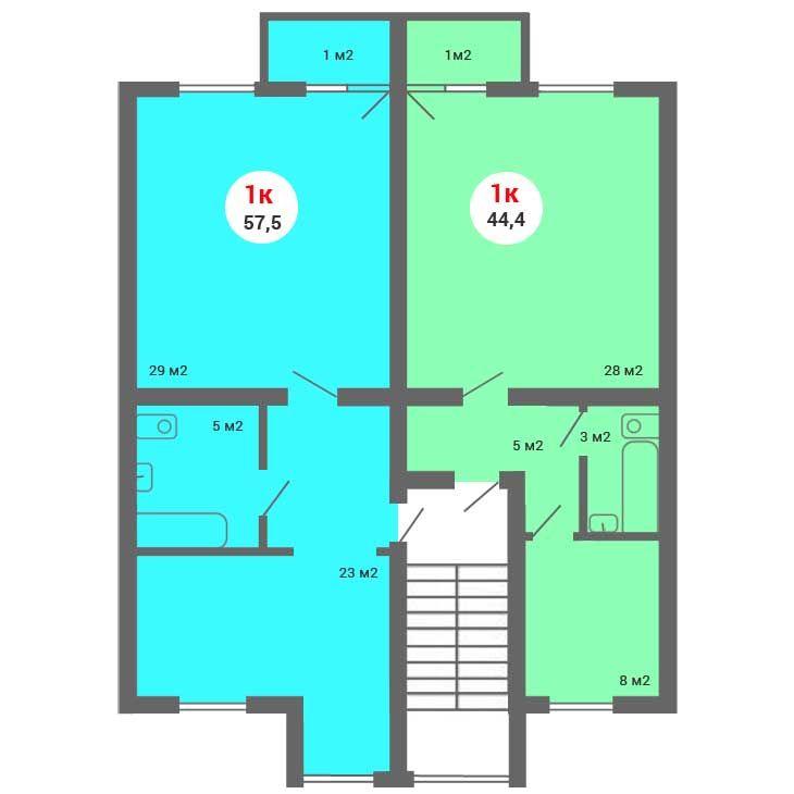 Жилой комплекс 'Багрия' состоит из нескольких отдельных корпусов. Квартира на первом этаже корпуса имеют отдельный... - 5