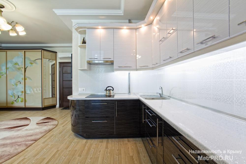 Продается 2 комн. квартира  с дизайнерским ремонтом (41 м²) в пгт. Гаспра, Крым, Октябрская, 11.   Никто не проживал.... - 7