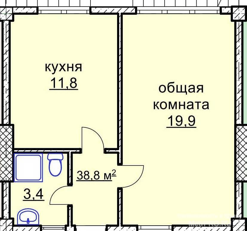 Мечтаете жить у моря?    Вы можете приобрести 1 комнатную квартиру у моря в строящемся трехэтажном доме в Гагаринском...