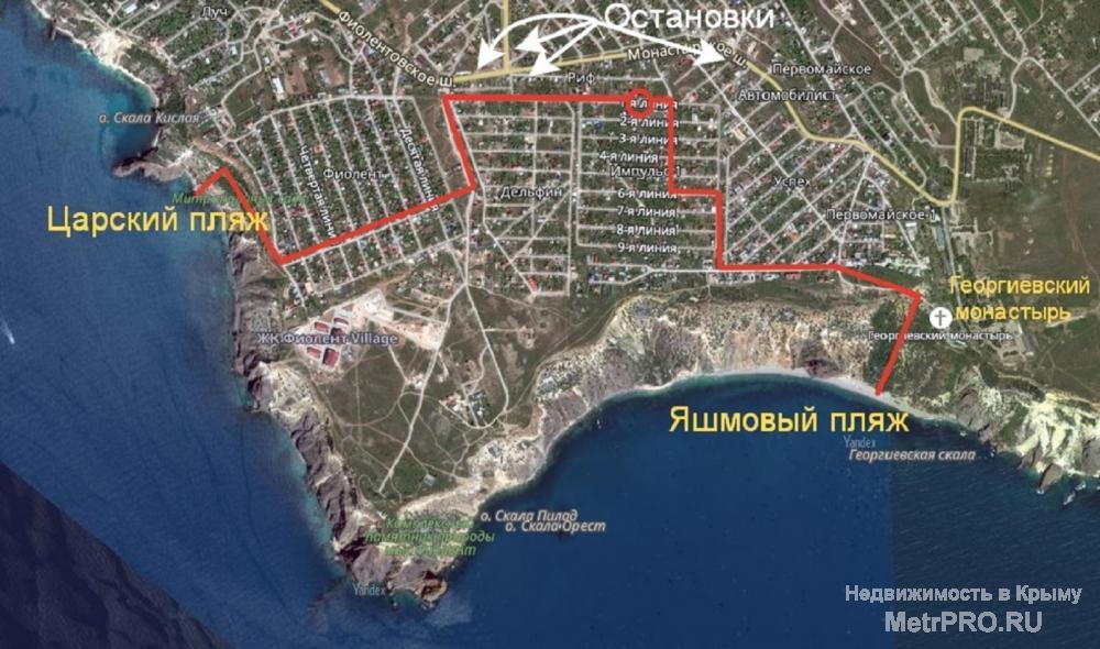 Продам земельный участок площадью 7,91 соток в Севастополе, СТ «Импульс-1», в районе Фиолент, рядом с Царским селом,...