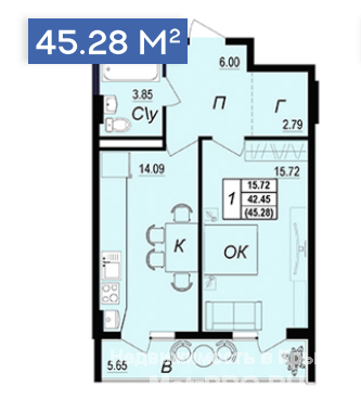 Акционная стоимость на квартиры на 2 и 3 этажах в новом 10-этажном жилом доме в курортной части Казачей бухты! А... - 1