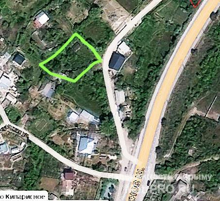 Продается земельный участок 8 соток, под ИЖС   В с. Кипарисное, городской округ Алушта, (10 км до Алушты и 20 км до... - 3