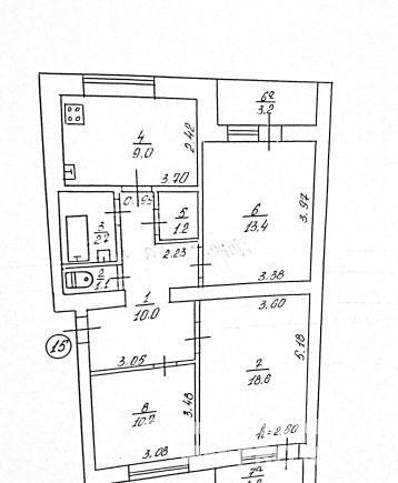 Продажа / 3-комнатные, Саки, 2 600 000 р. Код объекта 11391515. Продаётся трёхкомнатная квартира 69 кв. м, расположенная на пятом этаже пятиэтажного...