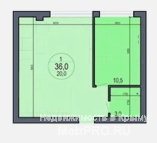 Продам однокомнатную квартиру в бухте Казачей 36м2 на 2 этаже, с индивидуальным двухконтурным газовым котлом и... - 4