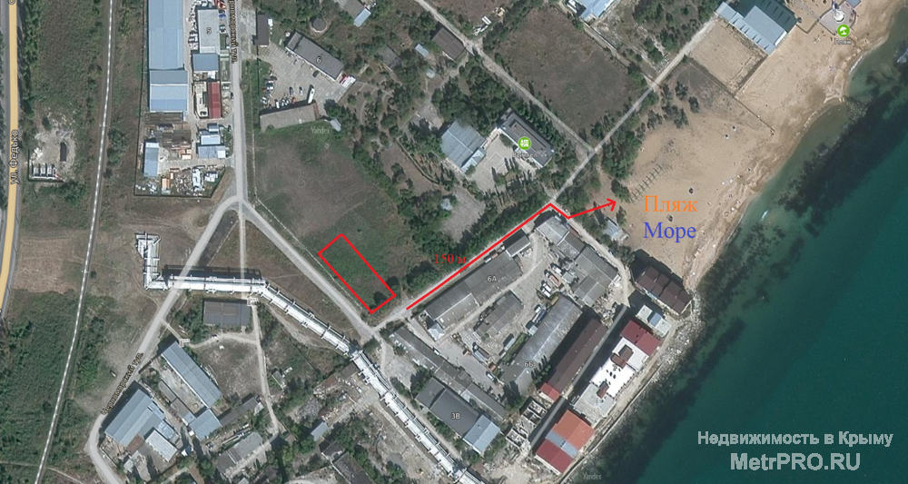 Продам земельный участок 10 соток под ИЖС в границах г. Феодосия, граничит с  базой отдыха 'Вымпел' в 150 м от моря.... - 1