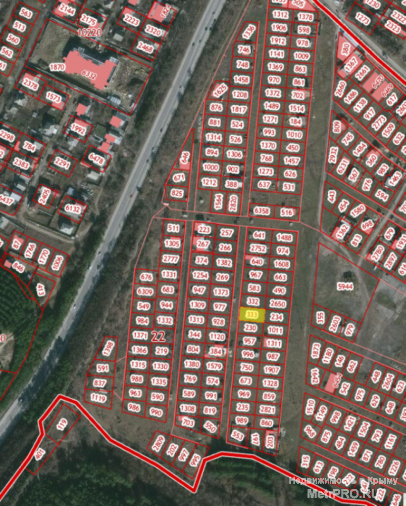 Продам  земельный участок , расположен    г. Симферополь, в районе 'Луговое - 2' (поз. по ГП -407), въезд на... - 1
