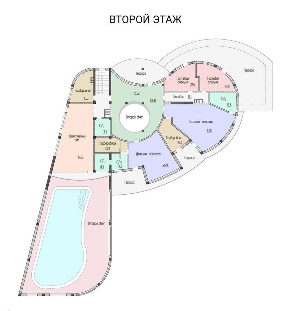 Элитный дом в Севастополе у моря.    Элитный трехэтажный дом построен в 2011 году по индивидуальному дизайн-проекту с... - 36