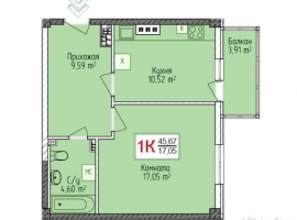 Продам квартиру в новостройке, комплекс 