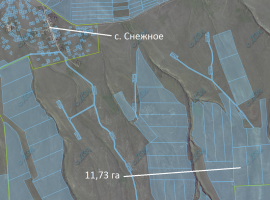Продается земельный ПАЙ 11,73 га в Крыму, Черноморский район,...